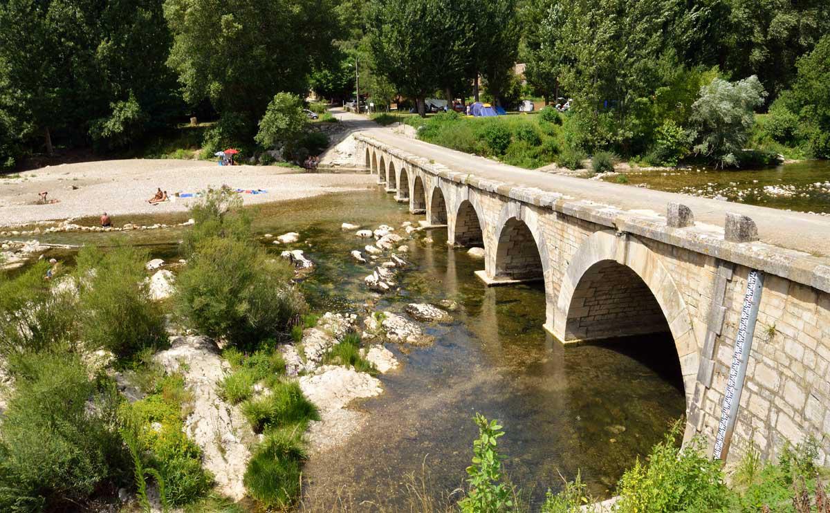 le pont submersible du Moulin